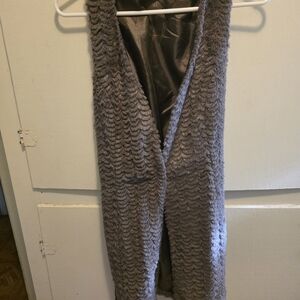 Blue Bird Size Large Cardigan Vest with Belt